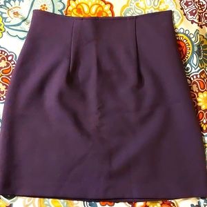 Purple tailored miniskirt